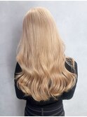 ロング顔周りレイヤー美髪韓国ヘアくびれヘア_ba551742