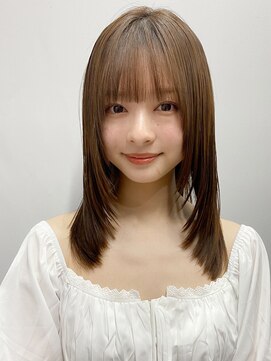 エトラ 渋谷店(etora) 小顔前髪 レイヤーカット デザインカラー フェイスフレーミング"