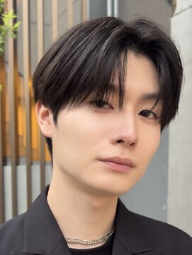 メンズラピス 栄店(Men's Lapis) シースルーセンターパート曲がる縮毛矯正