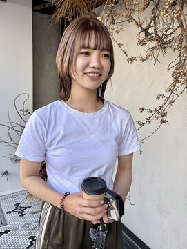 ディレクト(Direct) ショートボブハイライトレイヤーカットヘアセット/鹿児島/天文館