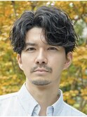 大人波巻きツイストスパイラルサーフカールルーズシャドウパーマ