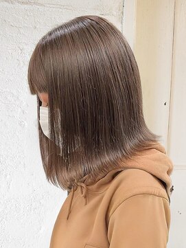 エノア 東京(ENORE) ミディアム｜アッシュミルクティー｜ブリーチなしダブルカラー