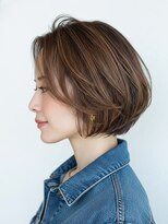 サンタフェ 太田大泉店(Santa'Fe)&nbsp;Santa'Fe式脱白髪染め白髪ぼかしカラー/ショートボブ