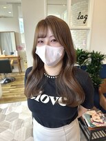 ラグ バイ シゲルカットクラブ 神田久志本店(lag) ブリーチなし明るめベージュ