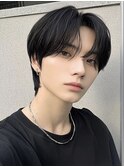 スペインカール韓国風メンズビジネスヘア波巻きパーマフェード☆