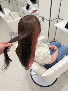 円(en) シアーピンク×イヤリングカラー
