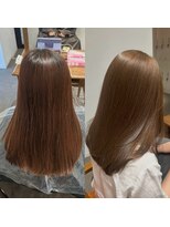リブ バイ ボクノ(Liv by bokuno)&nbsp;ブリーチ無しダブルカラーで作るミントベージュ