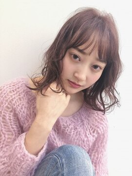 ノラジャーニー(NORA Journey) 【NORA Journey】シースルーカラーピンク☆抜け感レイヤーロブ