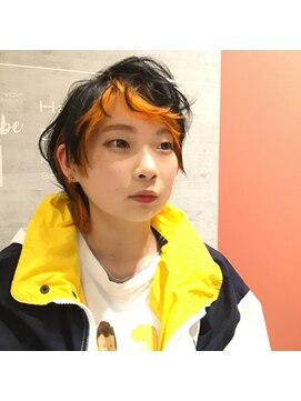 レザボアハイブ(reservoir Haibe) 【人気急上昇♪】ウルフカット×インナーカラー