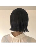 切りっぱなしボブ