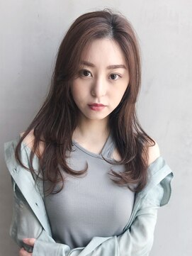 アイティー バイ アルバム 浦和店(IT by ALBUM) ワンカールミディ_オリーブカラーハイライトカラー_7701