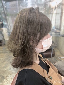 ネウィ グランデ 横浜(newi grande) 大人かわいいくびれミディラベンダーインナーカラー