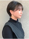 Lond表参道【伊杏】大人気!女性らしい耳かけ丸みショート