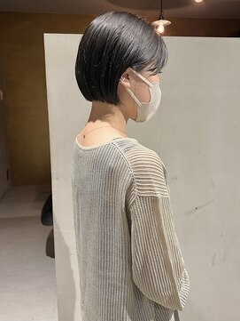 ヘアー アイス ルーチェ(HAIR ICI LUCE) グレージュミニボブ/落合