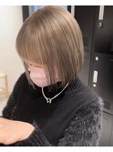 【mood】艶感ブロンドヘア金髪ボブキレイめカジュアル