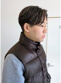 センターパートハイライト
