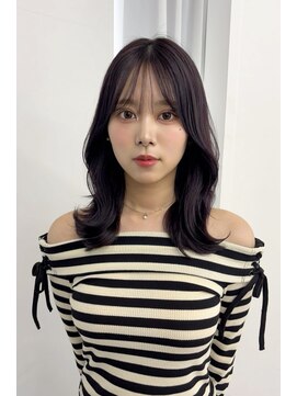 シーン 原宿(scene) ラベンダーベージュ/ラベンダーグレージュ/韓国レイヤー