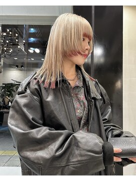 ディーカヘアー(Di KA HAIR) エンドカラー/ミディアムウルフ/TAKUMI