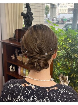 バイブアンドアネックス(VIBE & ANNEX) 【★ＡＯＩ★】アップシニヨン/結婚式/ヘアセット