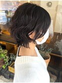 ウェービーボブ　ミニボブ　似合わせカット　顔周レイヤーカット