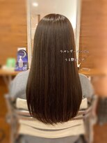 ピールアーク(peal ark)&nbsp;20代30代髪質改善カラーラベンダーベージュ×艶髪ロング