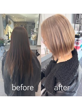 ガルボヘアー 桟橋店(garbo hair) ハイトーン大人可愛い20代30代40代