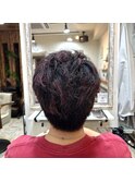 【MEN'S HAIR】ボーイッシュ×パーマ×ハイライト