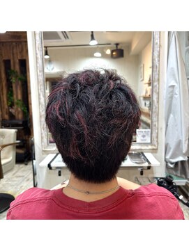 ティアラ 桜木町(TIARA) 【MEN'S HAIR】ボーイッシュ×パーマ×ハイライト