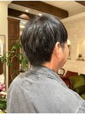 イケオジヘアメンズ白髪ぼかしハイライトキムタク風ヘア木村拓哉
