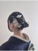 着物に合うカチモリヘアアレンジ