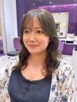 ハピネス 河原町店(Happiness)&nbsp;ミディアムレイヤー　顔まわりカット　京都美容室　進詩織
