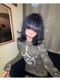 【Haco+】Gin_くすみブルー_ダブルカラー