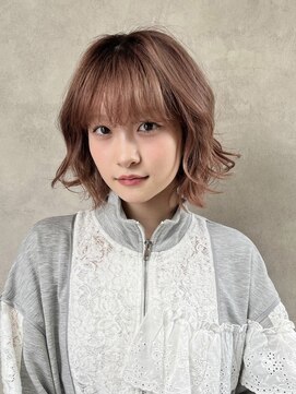 メゾンドイギー(MAISON de IGGY) ミディアム×暖色ブリーチカラー