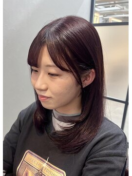 パーク(PARK) 顔周りレイヤー× casis pink 町田 髪質改善