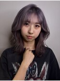 パープルグレージュカラー