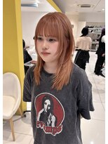 バサ 江古田店(BASSA)&nbsp;【Runa】ハッシュカット/レイヤーカット/オレンジベージュ