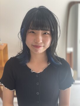 ルッチ 立川(LUCCI) 【前迫 隆志】インナー ブルー セミロング