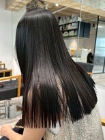 シオン(shion)&nbsp;暗めカラー韓国ヘアグレージュロング_ba562613