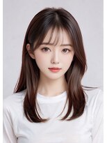 リークフー(Ree cu fuu)&nbsp;韓国秋ミディアムレイヤー大人かわいい20代30代40代