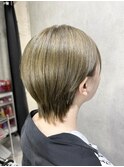 暗めカラーグランマッシュデザインカラーフェイスフレーミング