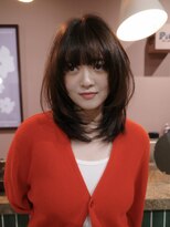 ピュー(Piu-)&nbsp;【レイヤーカット/阿部達哉】ミディアムレイヤー/ミディアムヘア
