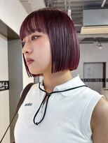シオン(shion) ボブ顔周りレイヤー韓国ヘアくびれミディミディアム_ba563933