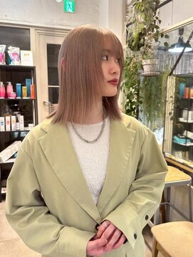 ロマリア ヒルズ 表参道 原宿(Lomalia HILLS) ベージュ/レイヤー[表参道/原宿/ダブルカラー/ケアブリーチ]