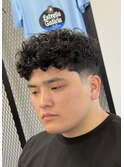 カーリーヘア スキンフェード テーパーフェード 枚方 南楠葉