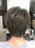伸ばしかけショート＊アッシュグレー