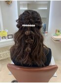 ハーフアップ+a