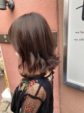 フロート 小阪店(float) ナチュラルブラウン_ココアブラウン,フリンジウェーブ