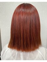 アジールヘア 所沢プロペ通り店(agir hair) オレンジレッド
