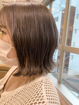 ロンド パルティール 大宮(Lond partir) プツっとボブ×くすみカラー 10代20代30代 紺野紘三