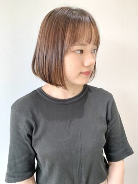 フォーク FOLK 【FOLK】前髪ストレートでお手入れ簡単！小顔切りっぱなしボブ♪